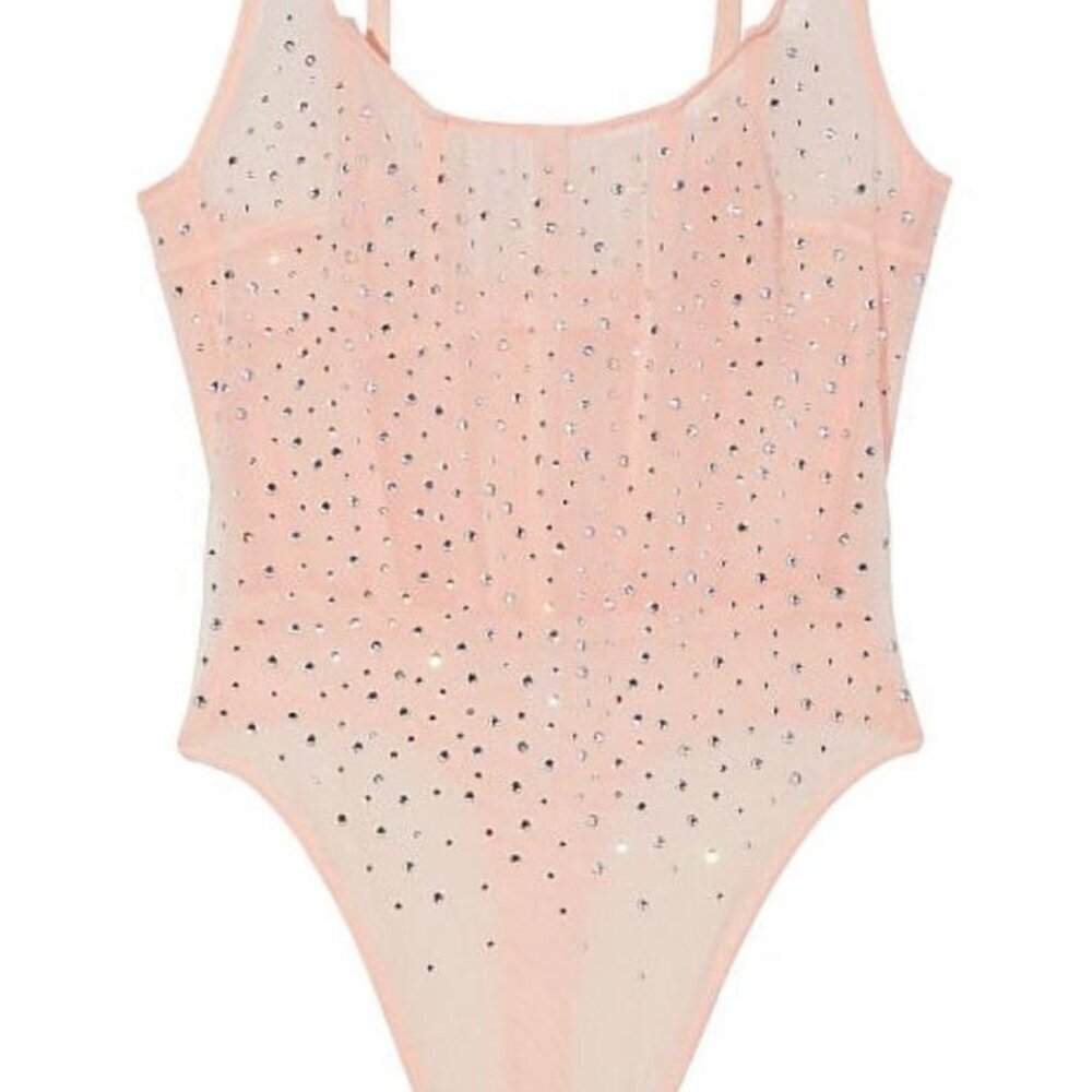 Victoria Secret Sugar coated Rhinestone Wicked Corset Teddy